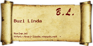 Buzi Linda névjegykártya